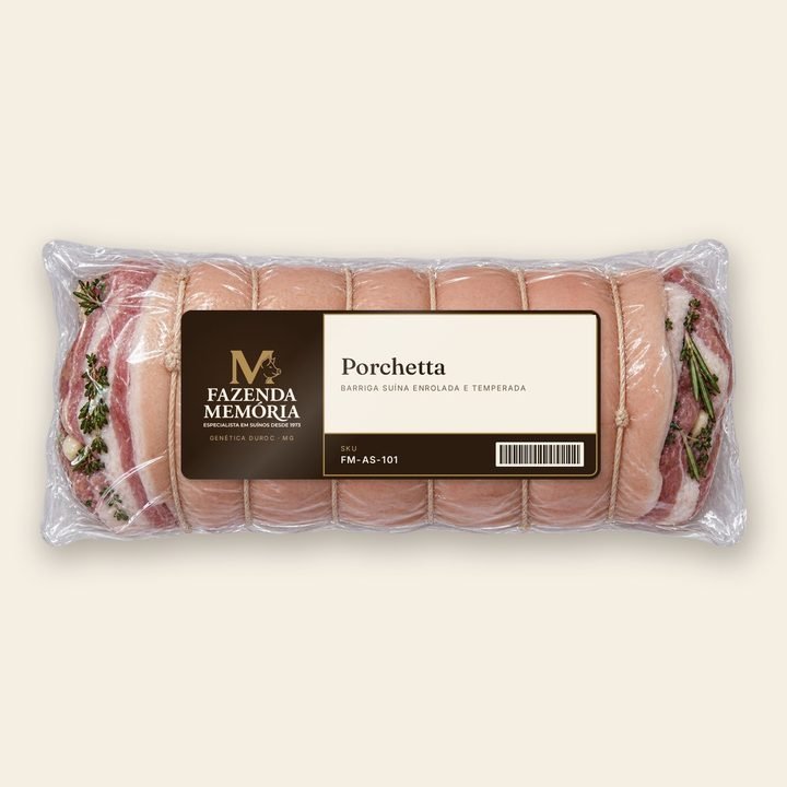 Porchetta Fazenda Memória na embalagem a vácuo