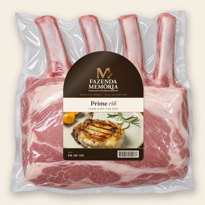 Prime rib Fazenda Memória na embalagem a vácuo