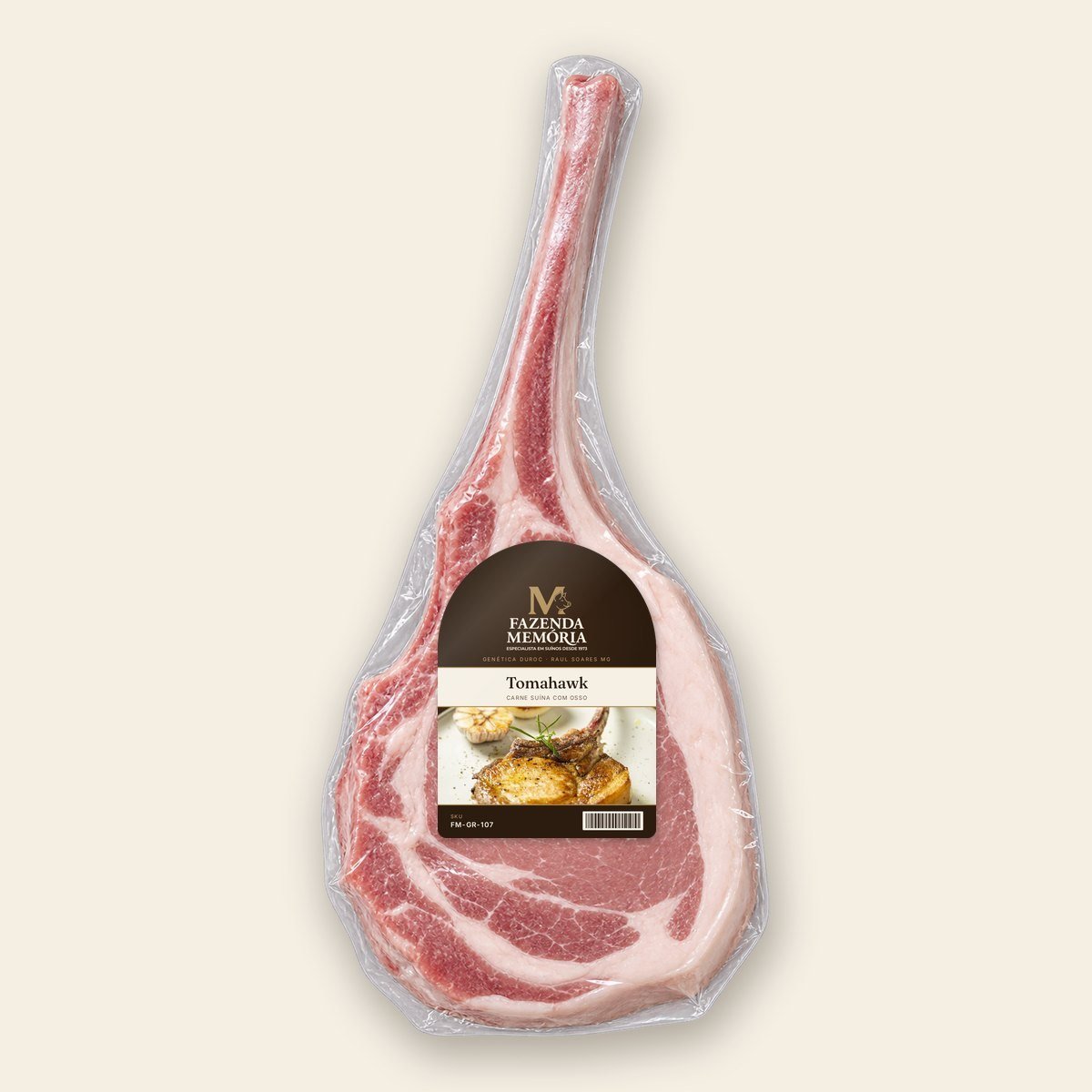 Tomahawk Fazenda Memória na embalagem a vácuo